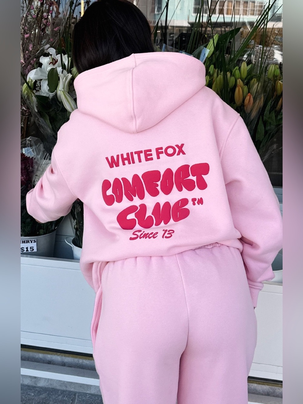 White Fox Comfort Club Oversized Hoodie Bon Bon